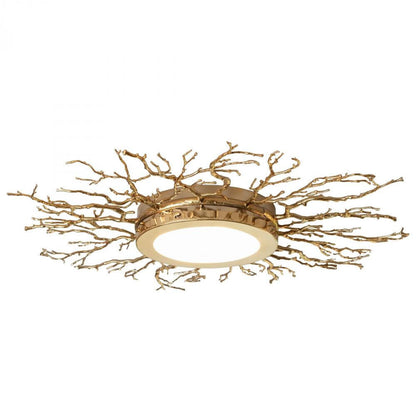 Global Views Twig Brass LED Ceiling Fixture