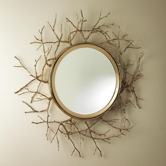 Global Views Twig Brass Mirror