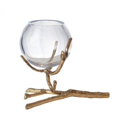Global Views Twig Brass Vase Holder