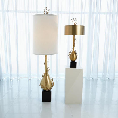 Global Views Twig Bulb Brass Table Lamp