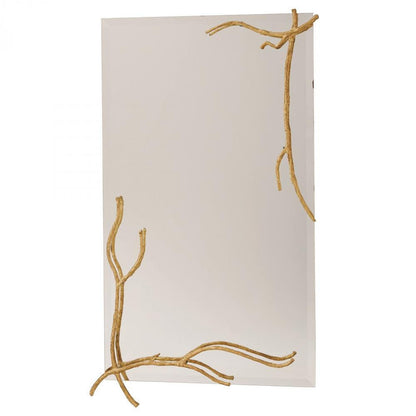 Global Views Twig Large Gold Leaf Mirror