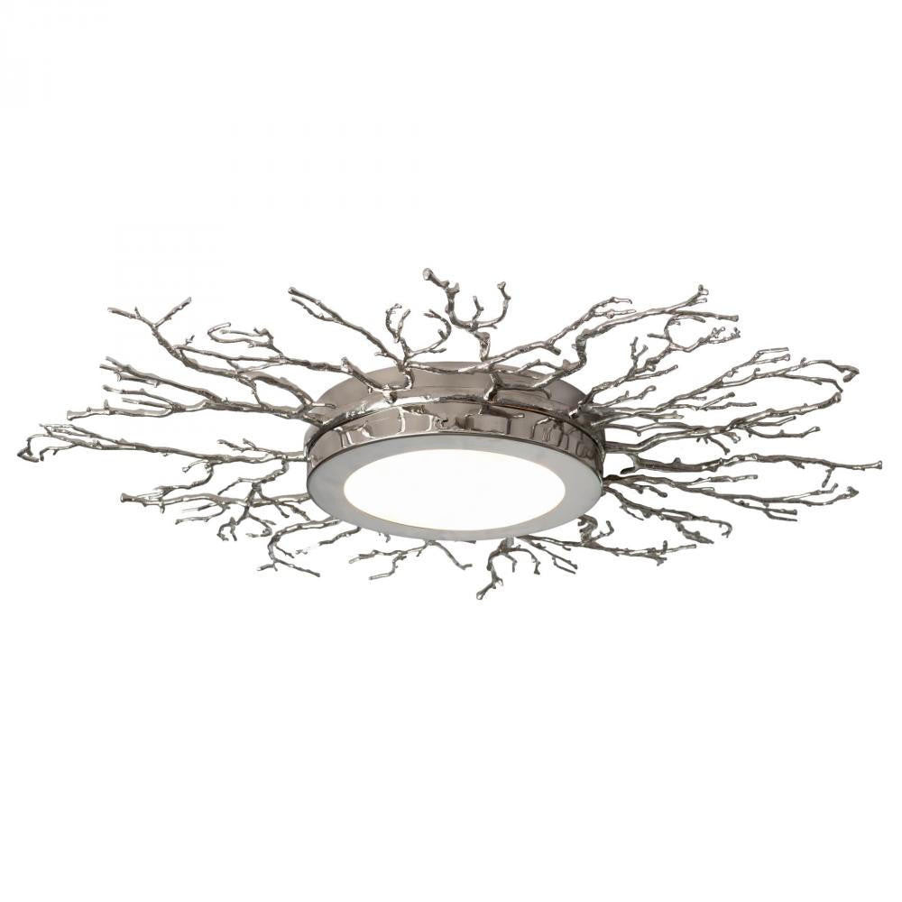Global Views Twig Nickel LED Ceiling Fixture