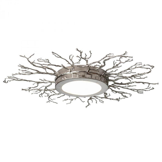 Global Views Twig Nickel LED Ceiling Fixture