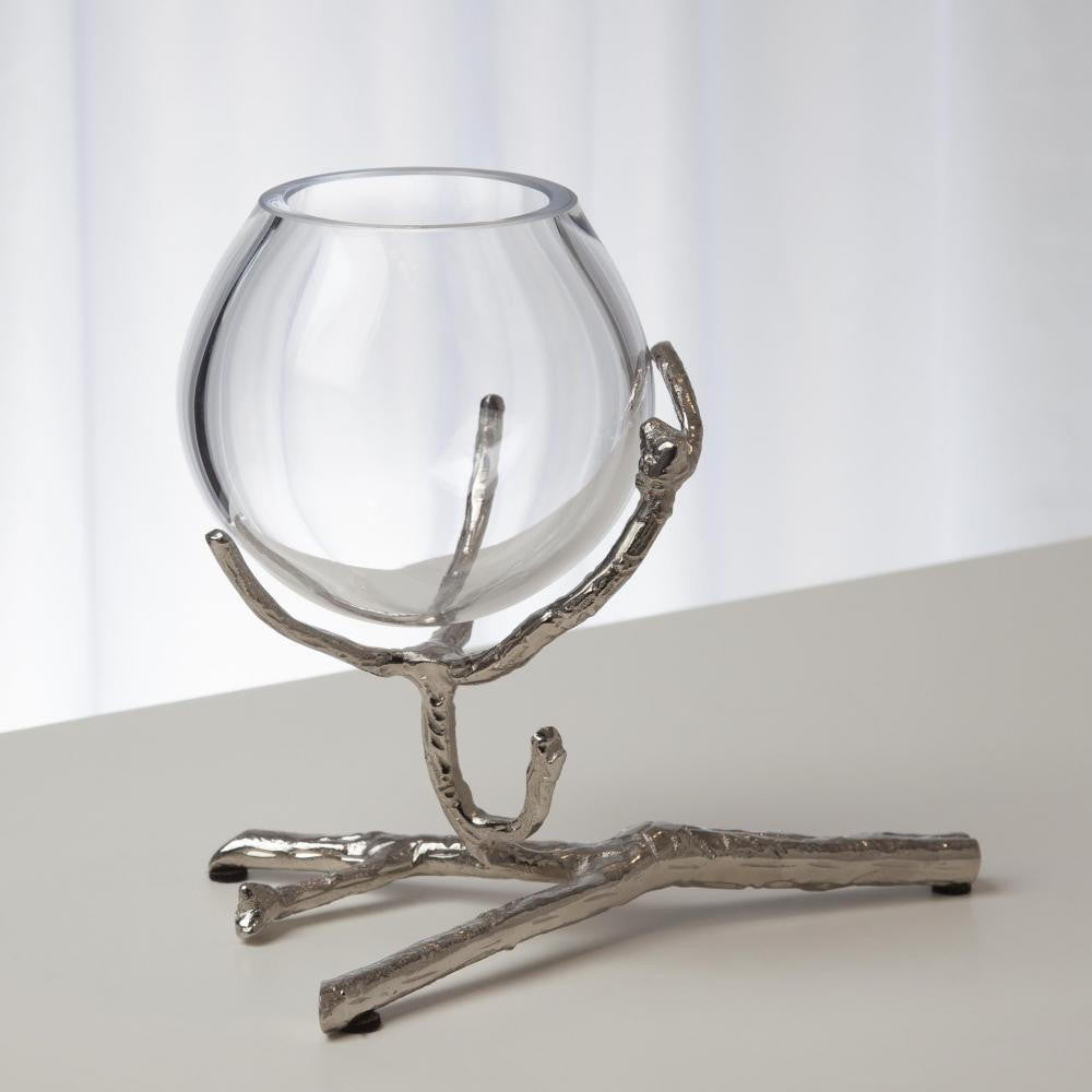 Global Views Twig Nickel Vase Holder