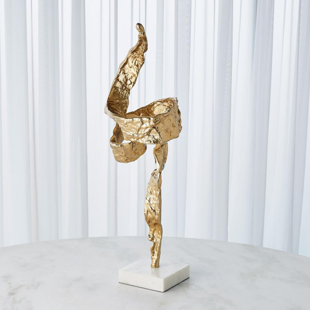 Global Views Twist Brass Sculpture