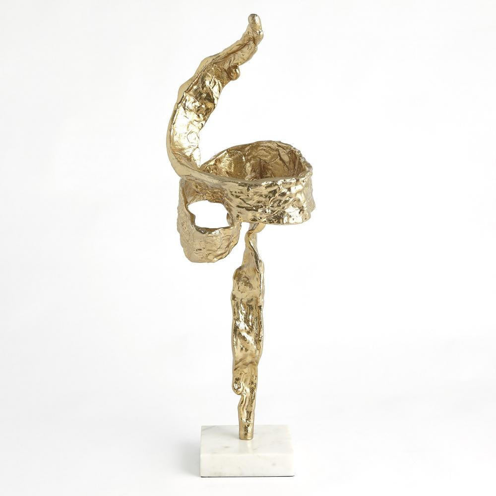 Global Views Twist Brass Sculpture