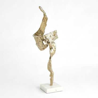 Global Views Twist Brass Sculpture