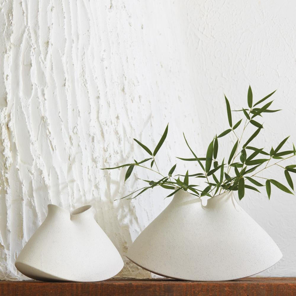 Global Views Under the Sea Large Rustic White Vessel