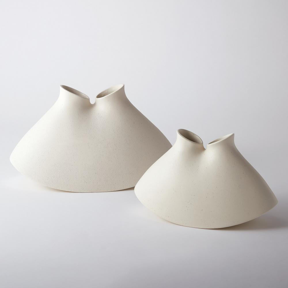 Global Views Under the Sea Large Rustic White Vessel
