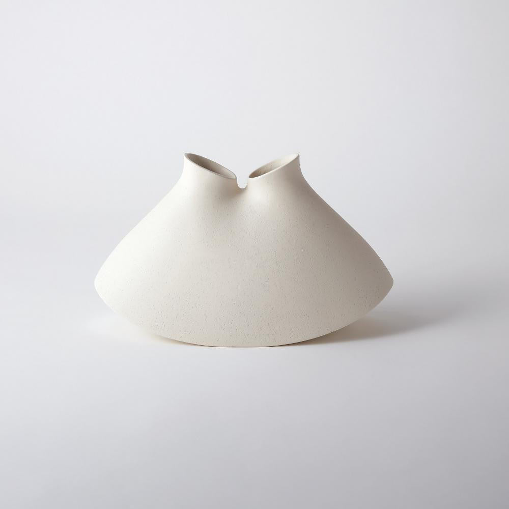 Global Views Under the Sea Large Rustic White Vessel