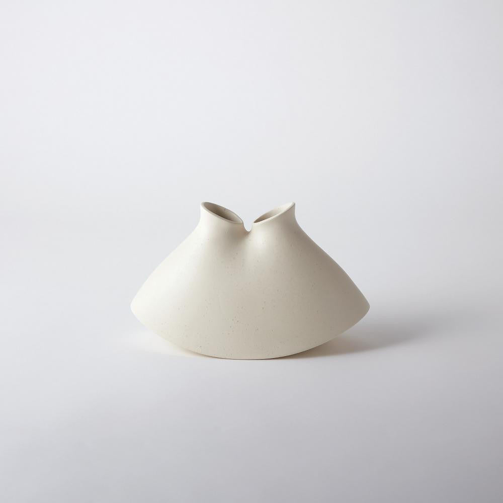 Global Views Under the Sea Small Rustic White Vessel