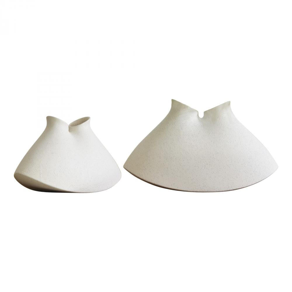 Global Views Under the Sea Small Rustic White Vessel