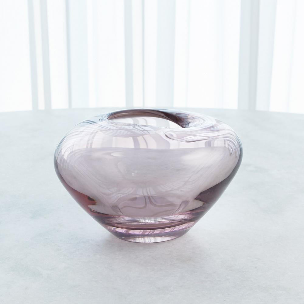 Global Views Undulating Small Amethyst Vase