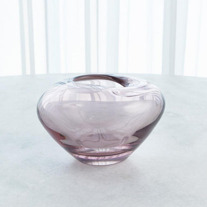 Global Views Undulating Small Amethyst Vase
