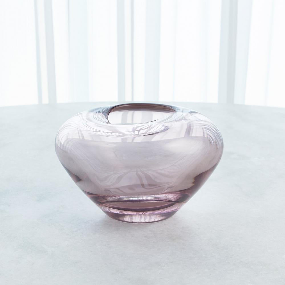 Global Views Undulating Small Amethyst Vase
