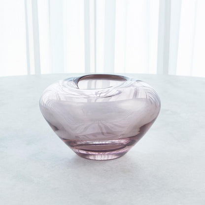 Global Views Undulating Small Amethyst Vase