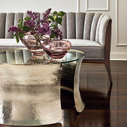 Global Views Undulating Small Amethyst Vase