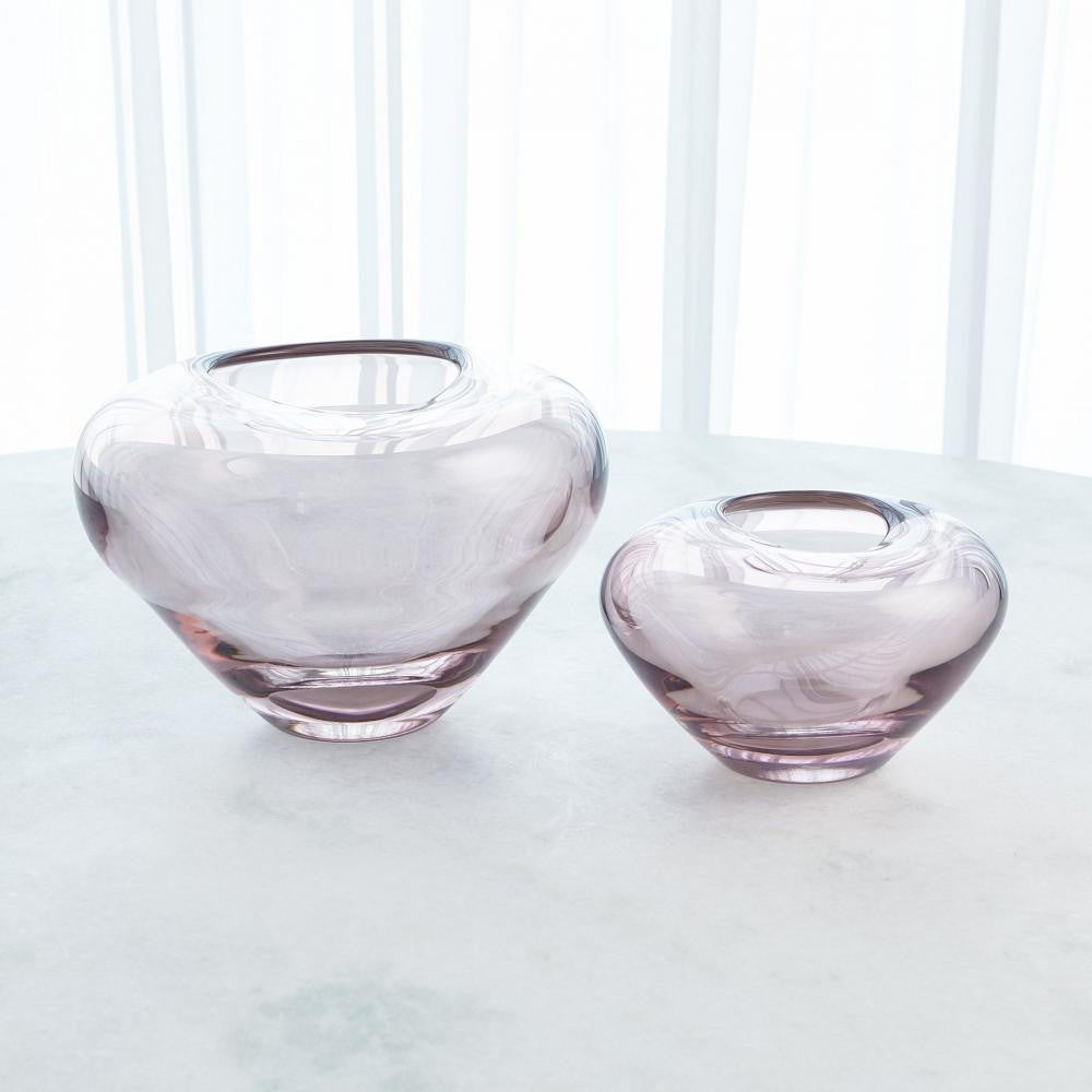 Global Views Undulating Small Amethyst Vase