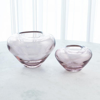 Global Views Undulating Small Amethyst Vase