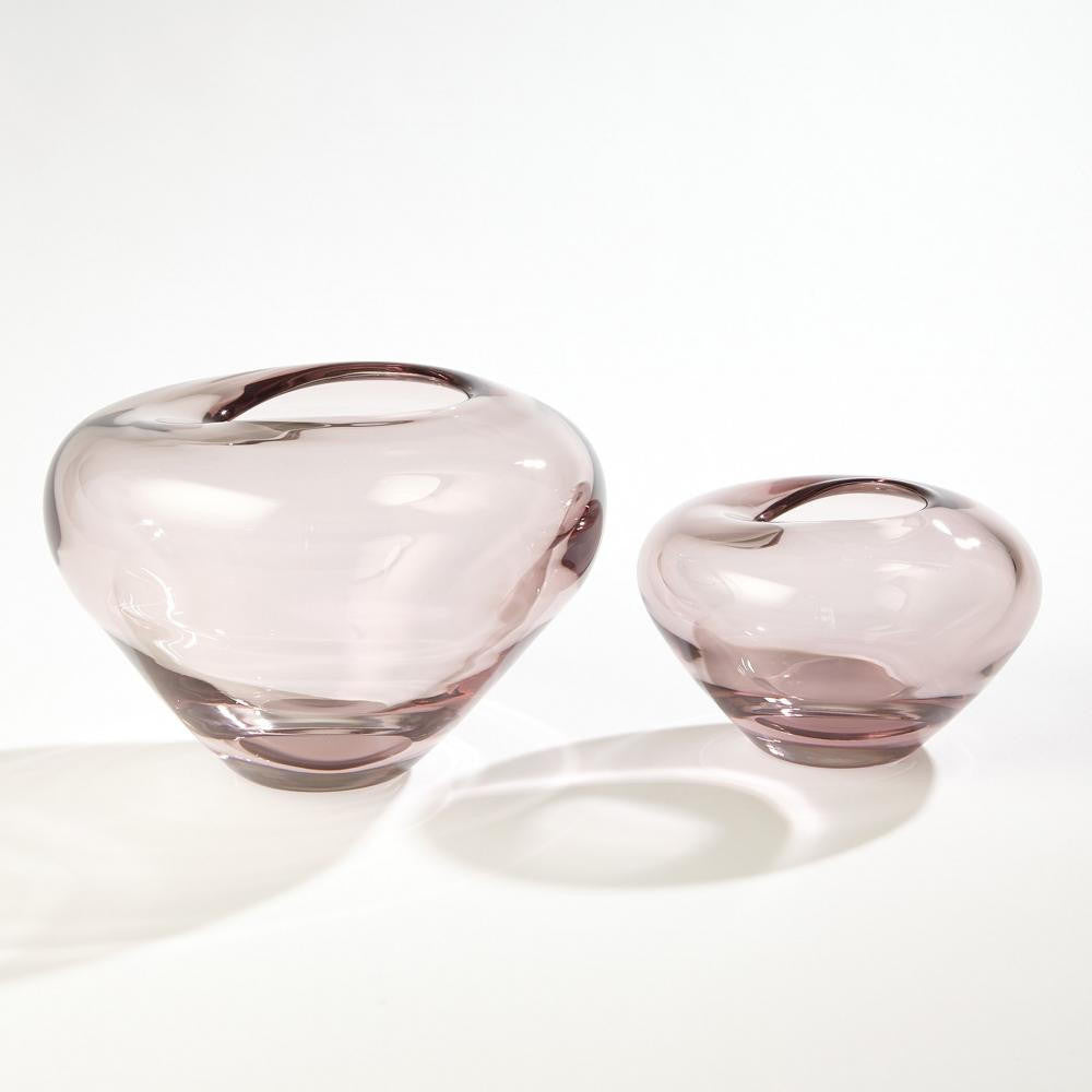 Global Views Undulating Small Amethyst Vase