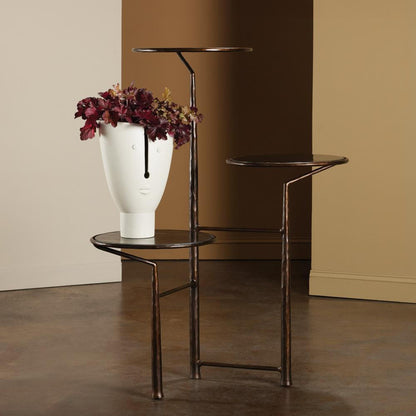 Global Views Unity Pedestal with Black Marble