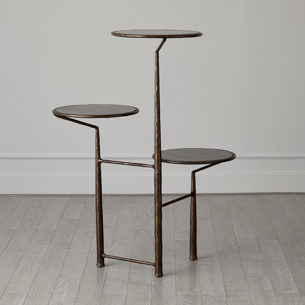 Global Views Unity Pedestal with Black Marble