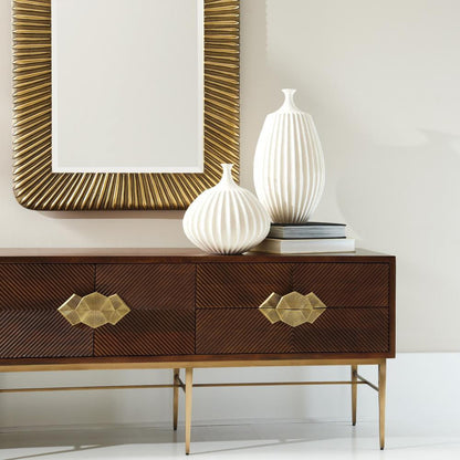 Global Views Valencia Antique Brass Mirror