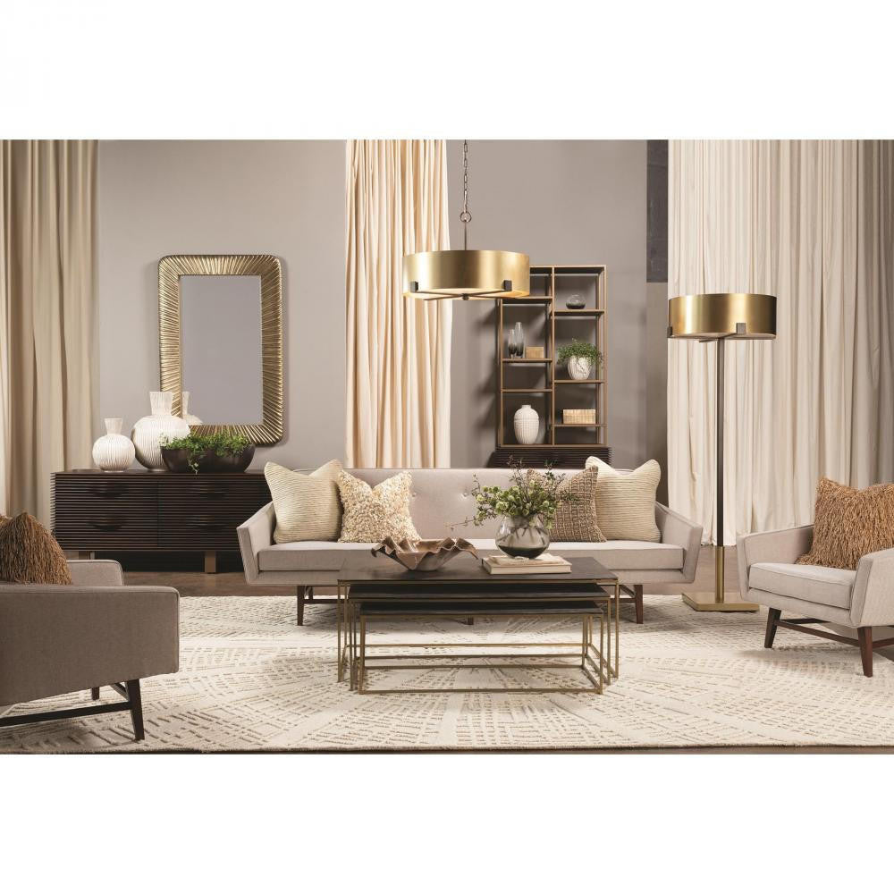 Global Views Valencia Antique Brass Mirror