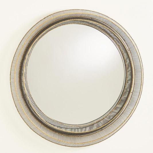 Global Views Wire Ribbon Natural Iron/Brass Braising Mirror