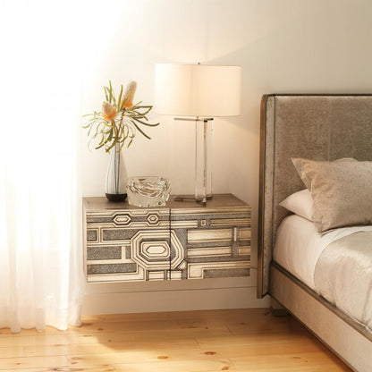 Global Views Y Antique Brass Table Lamp