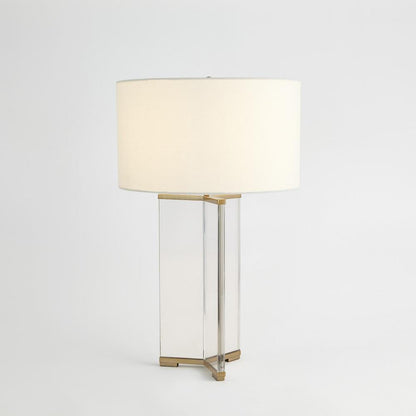 Global Views Y Antique Brass Table Lamp