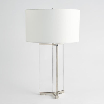 Global Views Y Nickel Table Lamp