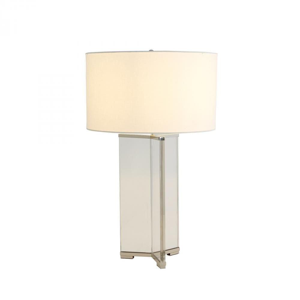 Global Views Y Nickel Table Lamp