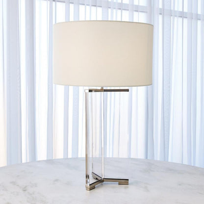 Global Views Y Nickel Table Lamp