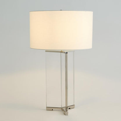 Global Views Y Nickel Table Lamp