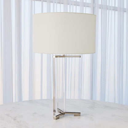Global Views Y Nickel Table Lamp