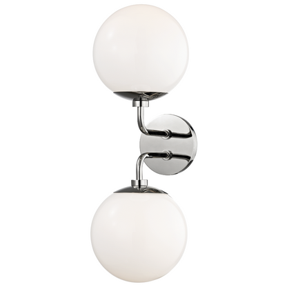 Mitzi by Hudson Valley Lighting Stella Wall Sconce Polished Nickel