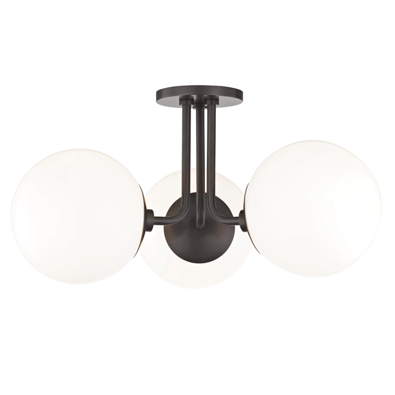 Mitzi by Hudson Valley Lighting Stella Semi-Flush Mount Olde Bronze