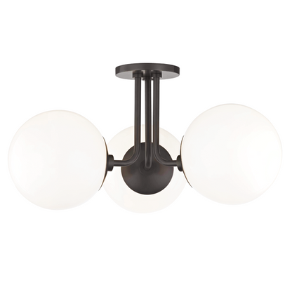 Mitzi by Hudson Valley Lighting Stella Semi-Flush Mount Olde Bronze