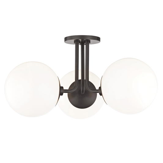 Mitzi by Hudson Valley Lighting Stella Semi-Flush Mount Olde Bronze