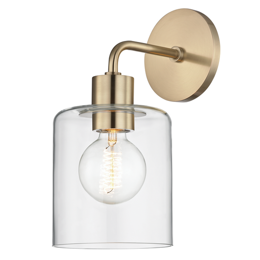 Mitzi by Hudson Valley Lighting Neko Wall Sconce Aged Brass