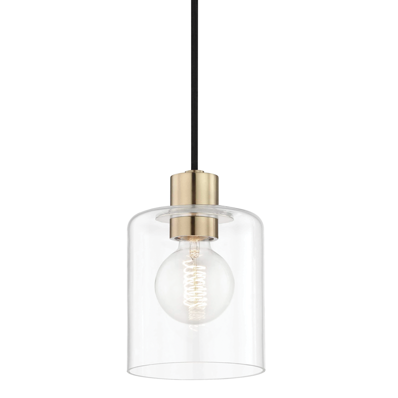 Mitzi by Hudson Valley Lighting Neko Pendant Brass, Antique Brass, Aged Brass