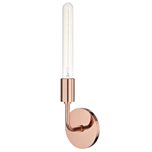Mitzi by Hudson Valley Lighting Ava Wall Sconce Copper, Polished Copper