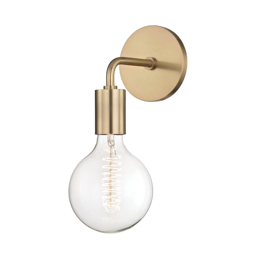 Mitzi by Hudson Valley Lighting Ava Wall Sconce Aged Brass