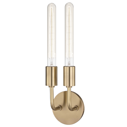 Mitzi by Hudson Valley Lighting Ava Wall Sconce Copper, Polished Copper