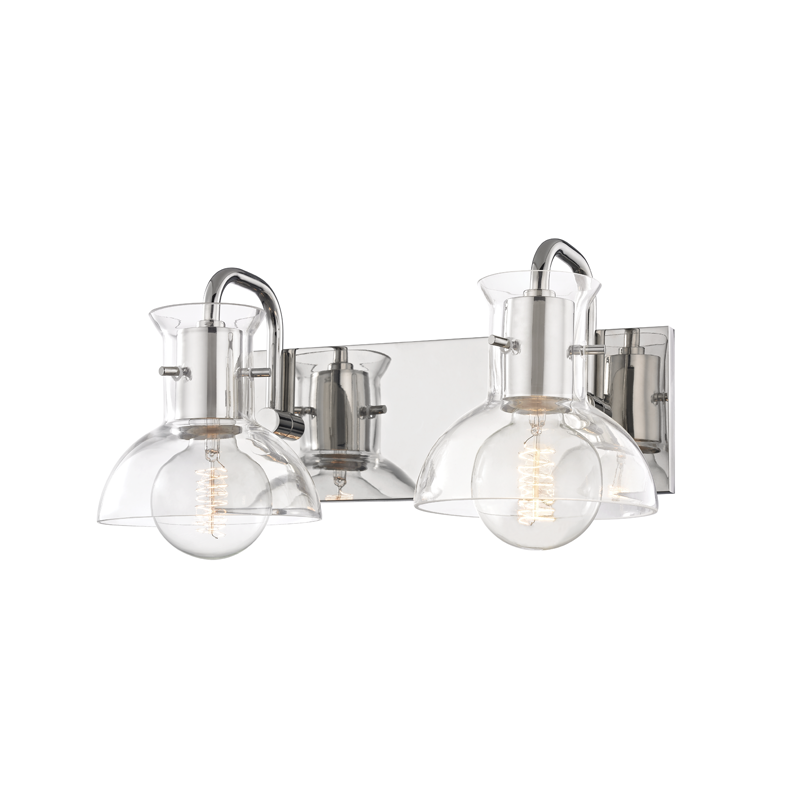 Mitzi by Hudson Valley Lighting Riley Bath Wall Sconce Polished Nickel