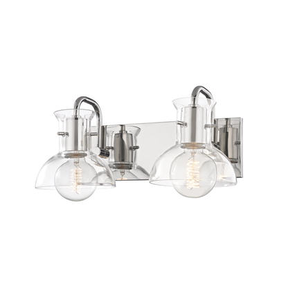 Mitzi by Hudson Valley Lighting Riley Bath Wall Sconce Polished Nickel