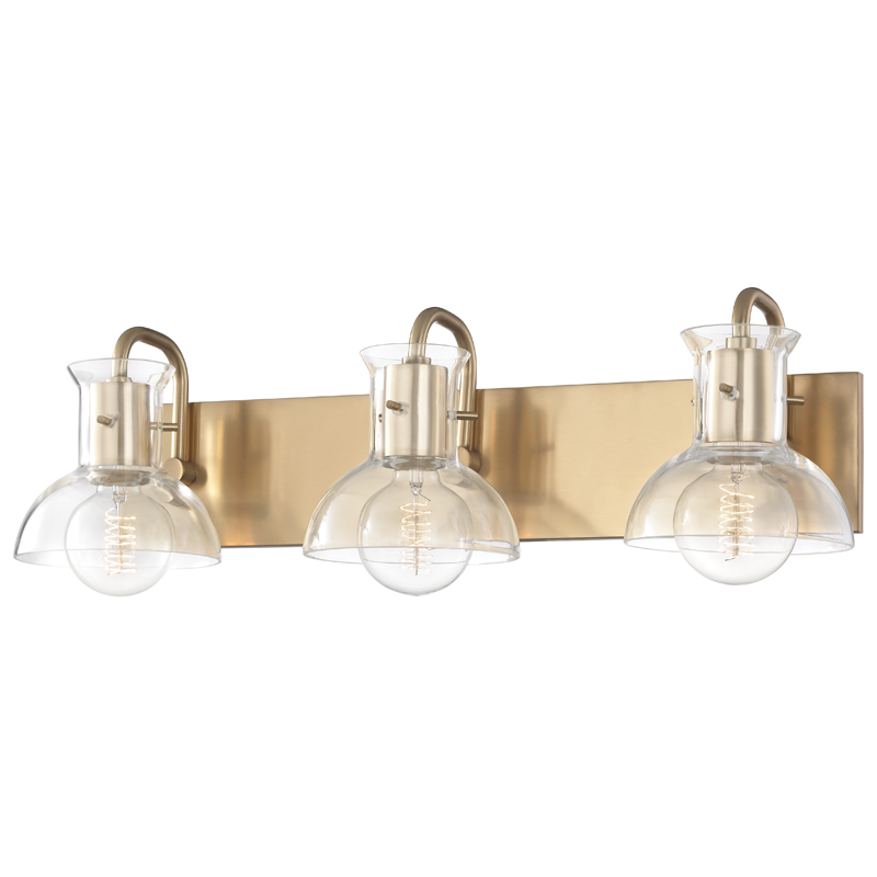 Mitzi by Hudson Valley Lighting Riley Bath Vanity Light Aged Brass