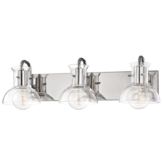 Mitzi by Hudson Valley Lighting Riley Bath Vanity Light Polished Nickel