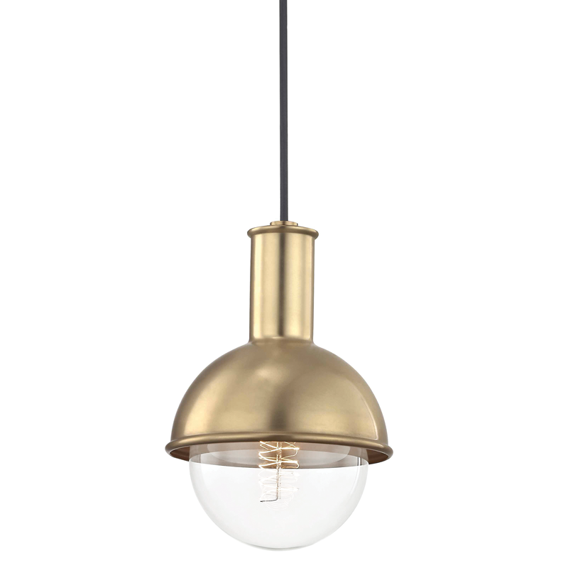 Mitzi by Hudson Valley Lighting Riley Pendant Brass, Antique Brass, Aged Brass